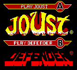Joust & Defender Title Screen
